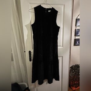 Jcrew size 14. Black velvety dress with sparkles